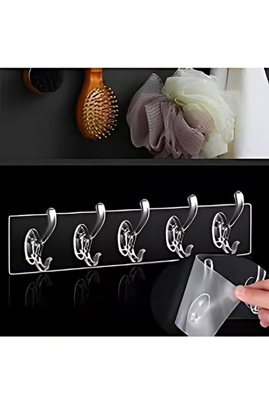 5'Lİ ŞEFFAF YAPIŞKANLI ASKI