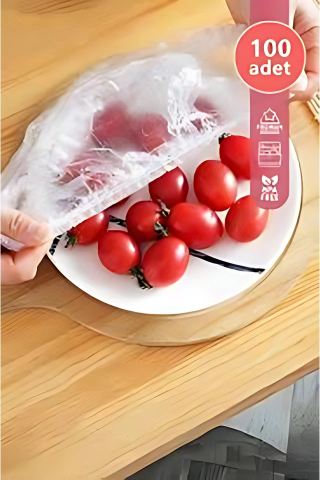100 ADET GIDA KORUYUCU LASTİKLİ BONE