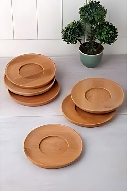 6'LI BAMBU ÇAY TABAĞI