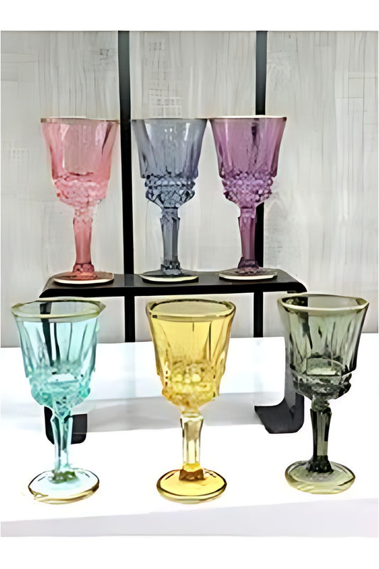 6'lı RENKLİ KAHVE YANI BARDAK