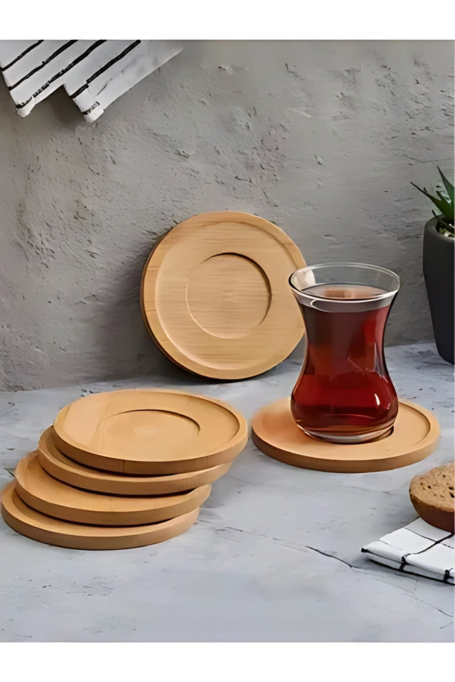 6'LI BAMBU ÇAY TABAĞI