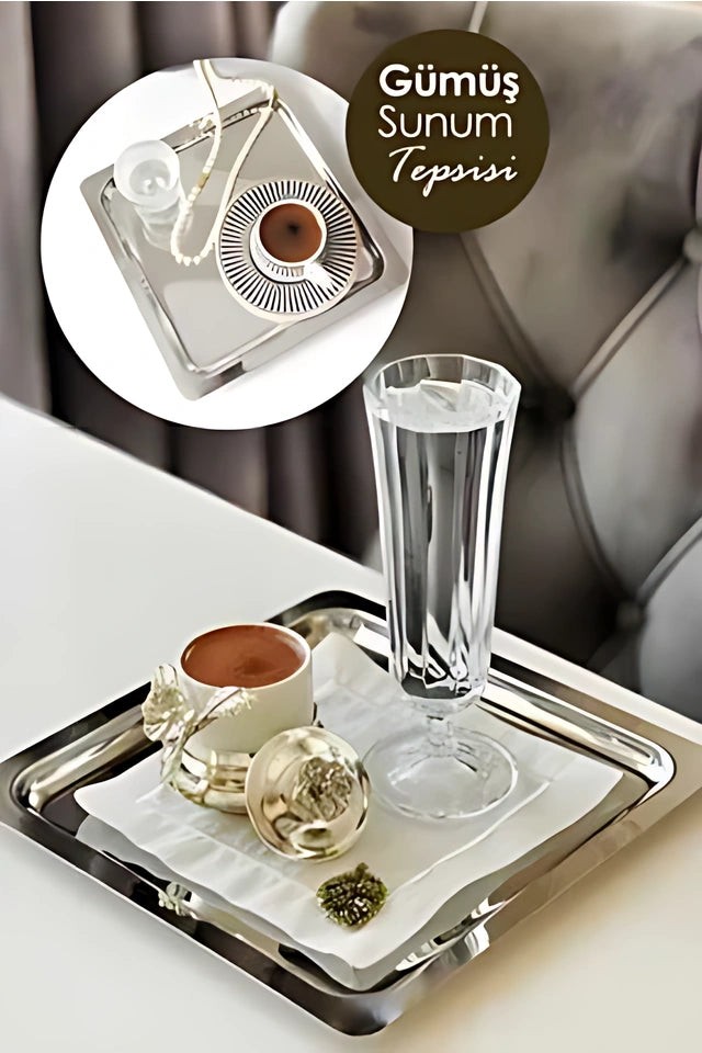 GÜMÜŞ SADE SUNUM TEPSİSİ