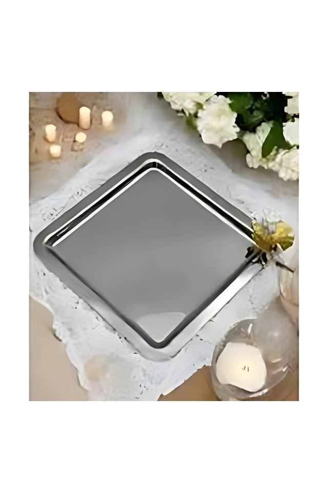 KELEBEKLİ GÜMÜŞ TEPSİSİ