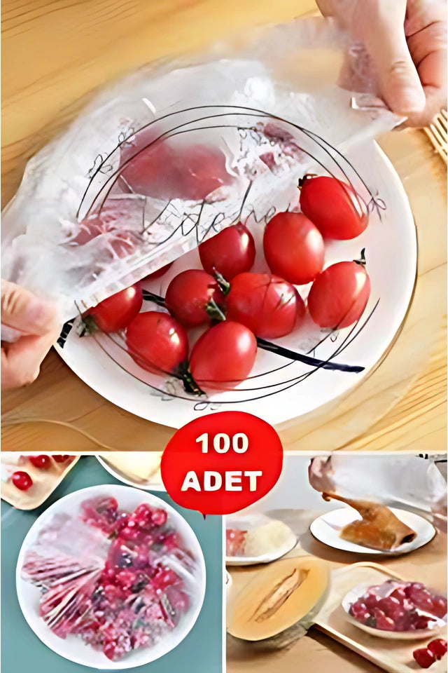 100 ADET GIDA KORUYUCU LASTİKLİ BONE